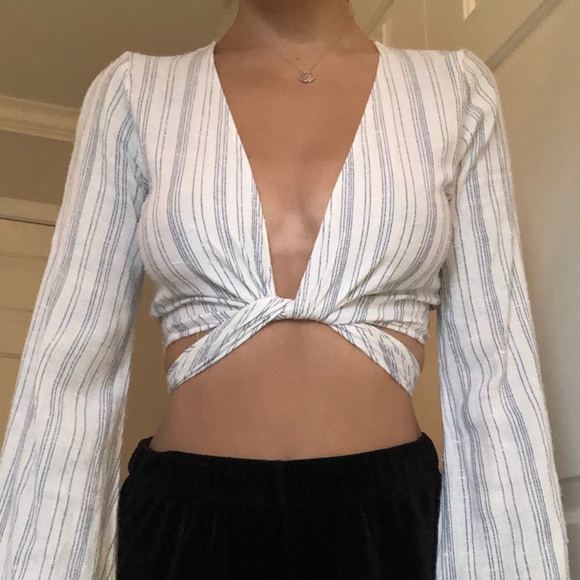 Hollister Tops - Linen Wrap Top